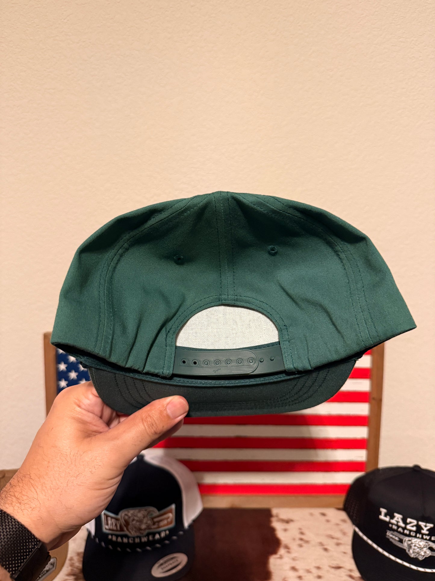 Lazy J Ranch Green Prickly Pear Classic Rope Trucker Hat