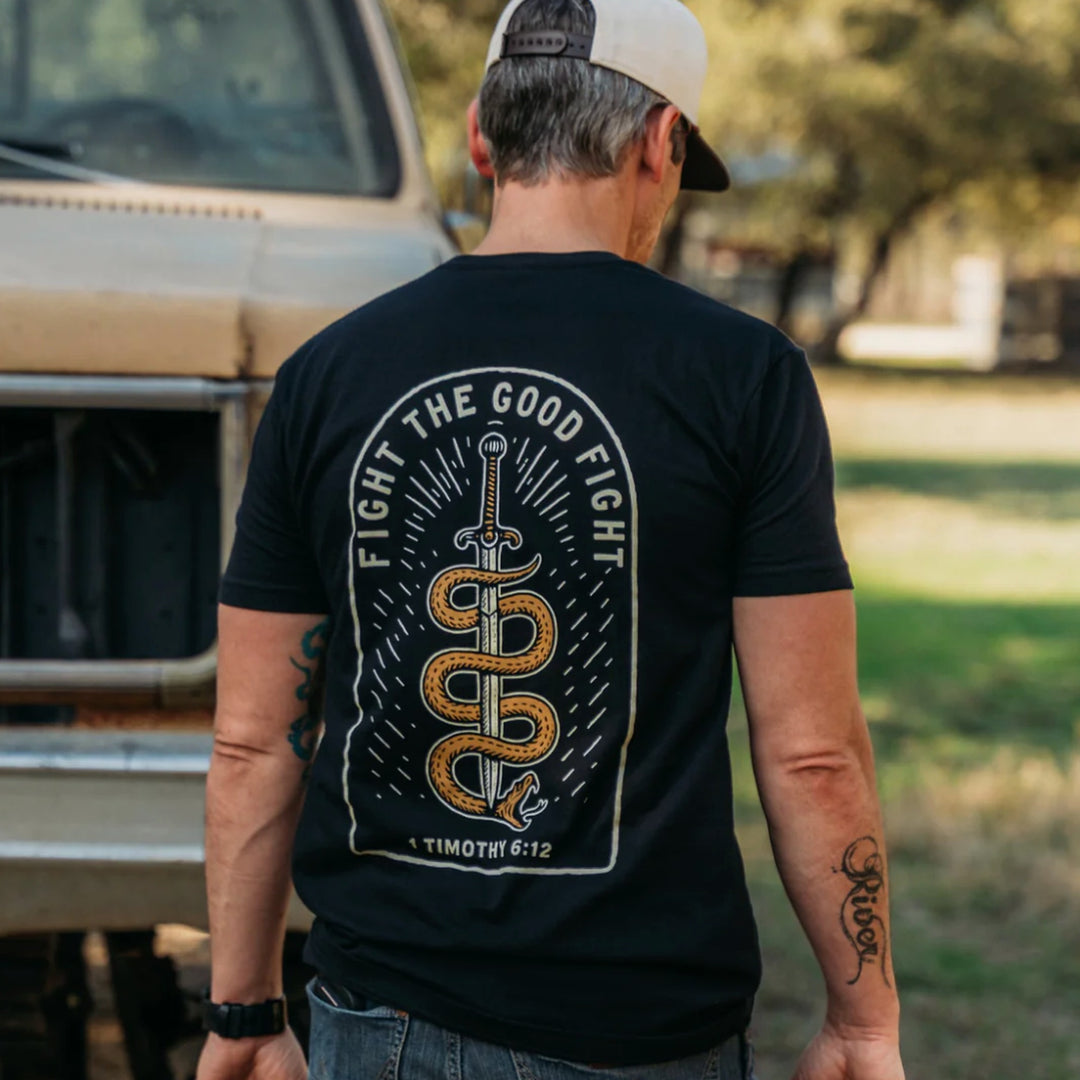 Yee Yee Fight The Good Fight T-Shirt - back lifestyle