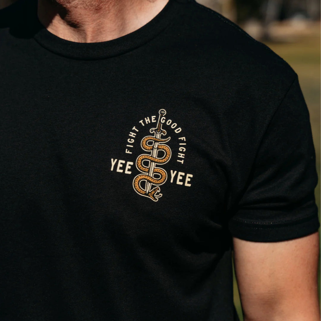 Yee Yee Fight The Good Fight T-Shirt - front detail