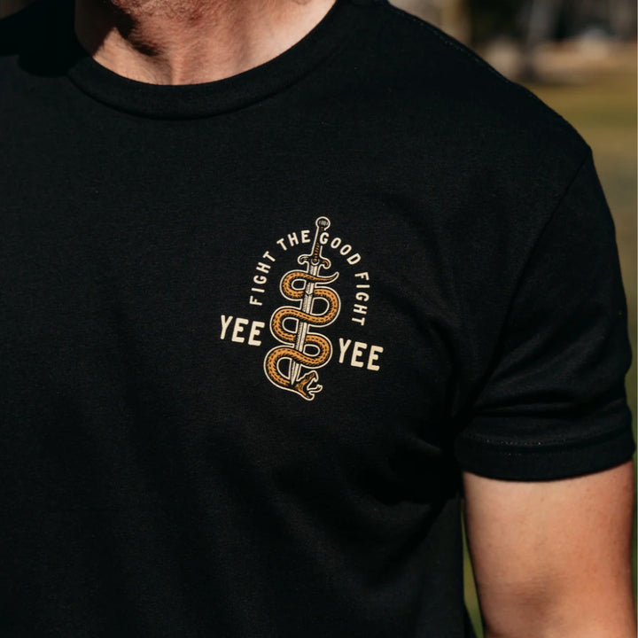 Yee Yee Fight The Good Fight T-Shirt - front detail