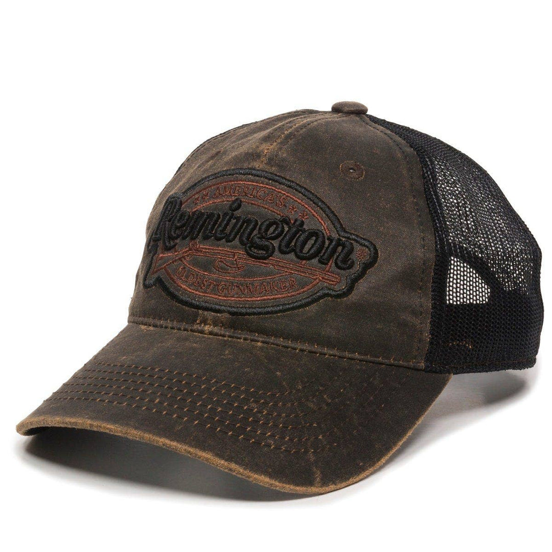 Remington Dark Brown Logo Trucker Hat