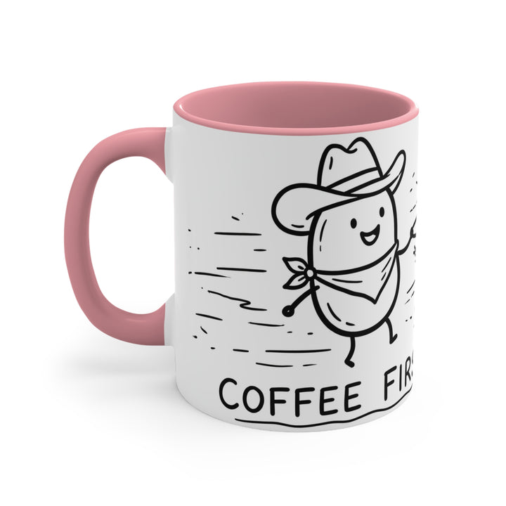 Coffee First, Rodeo Later Cowboy 11oz Accent Mug