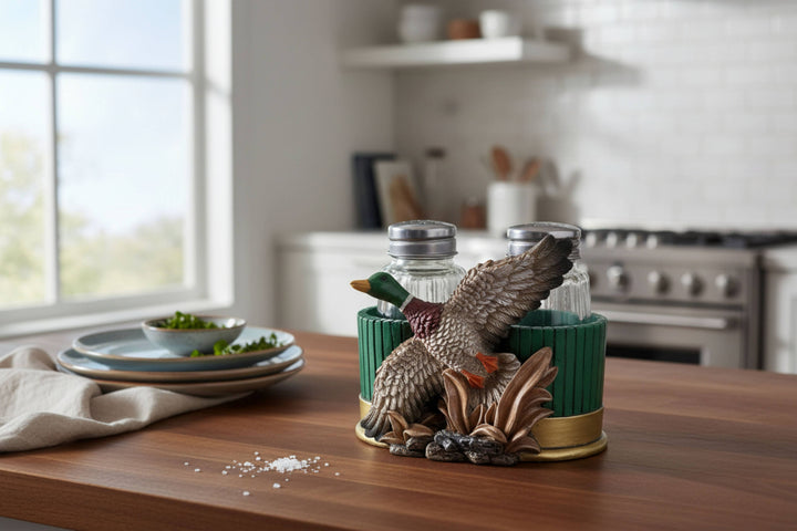 MALLARD MEADOW SALT AND PEPPER HOLDER