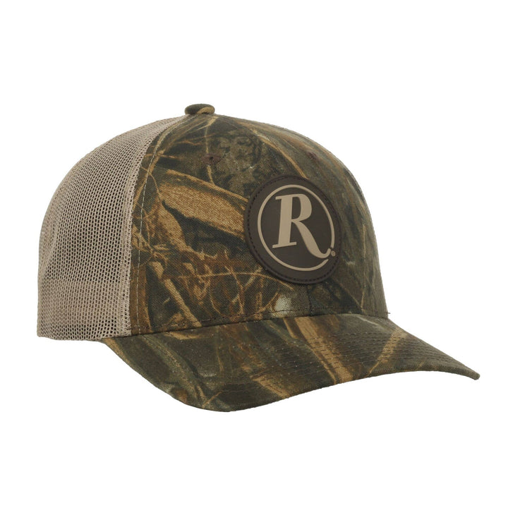 Remington Tan Logo Trucker Hat in Realtree Max-7 Camo