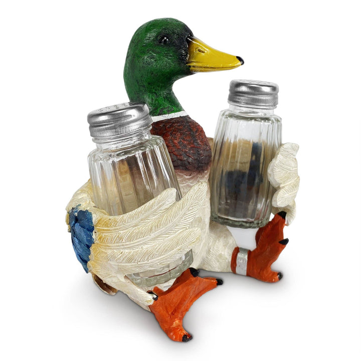 Salt and Pepper Shakers-Duck Holding