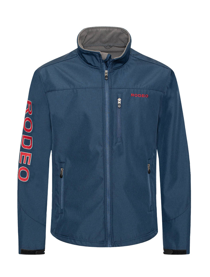 Men's Soft Shell Bonded Jacket-NJ650-EMB-NAVY-RED
