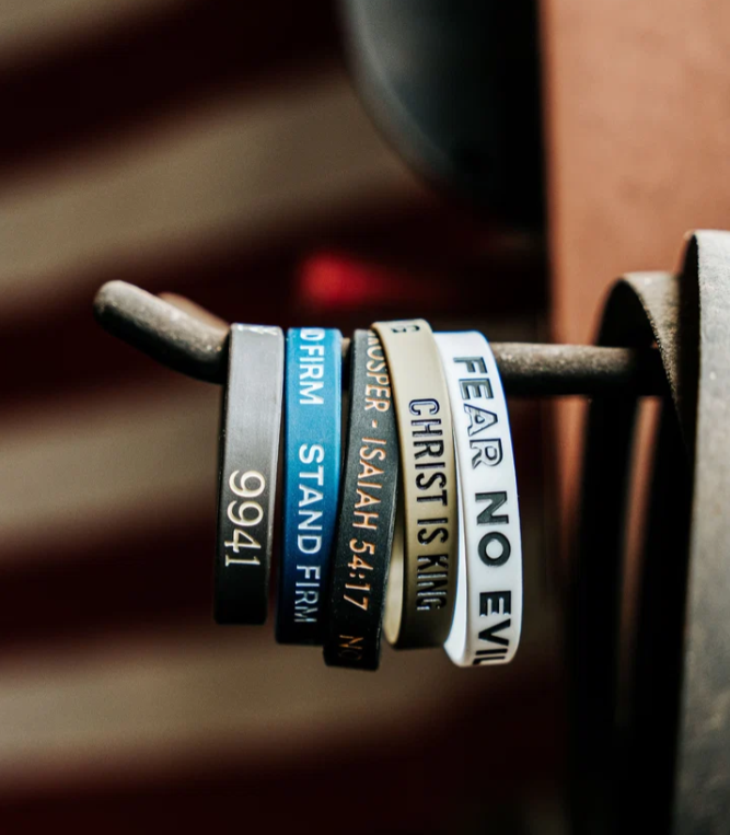 Faith Rubber Bracelets (5 pack)