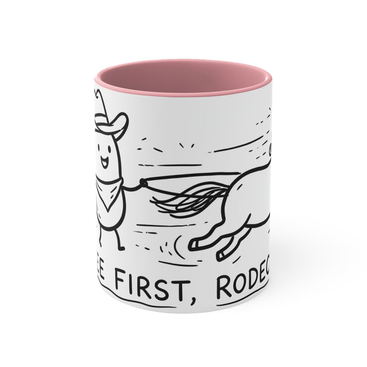 Coffee First, Rodeo Later Cowboy 11oz Accent Mug