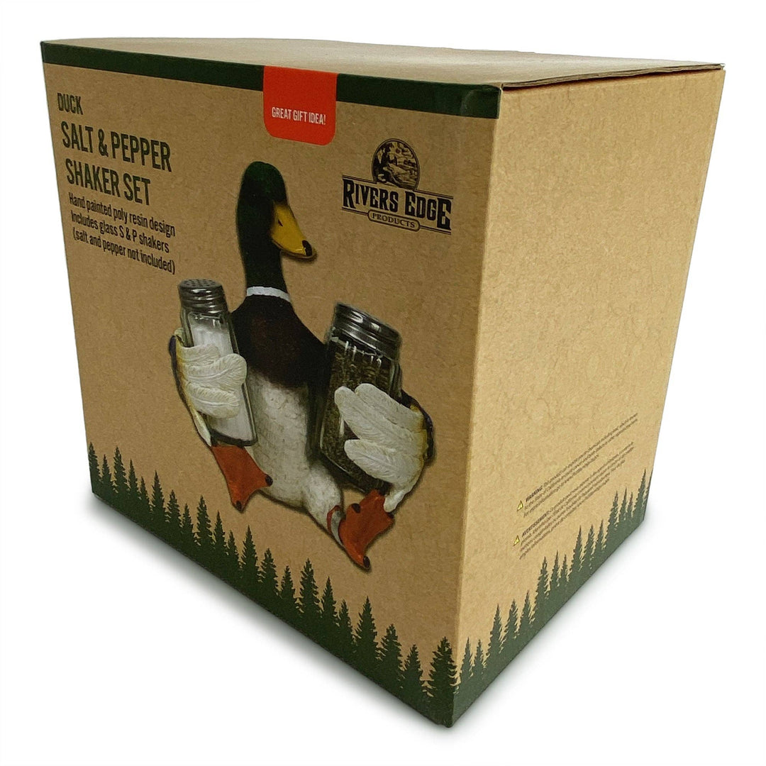 Salt and Pepper Shakers-Duck Holding