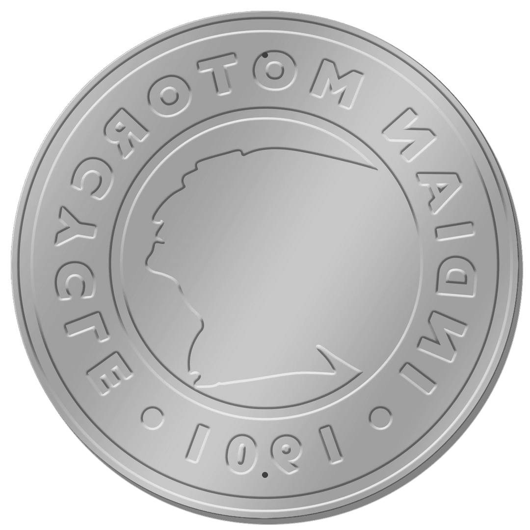 ROUND - Indian Logo Round Tin Sign