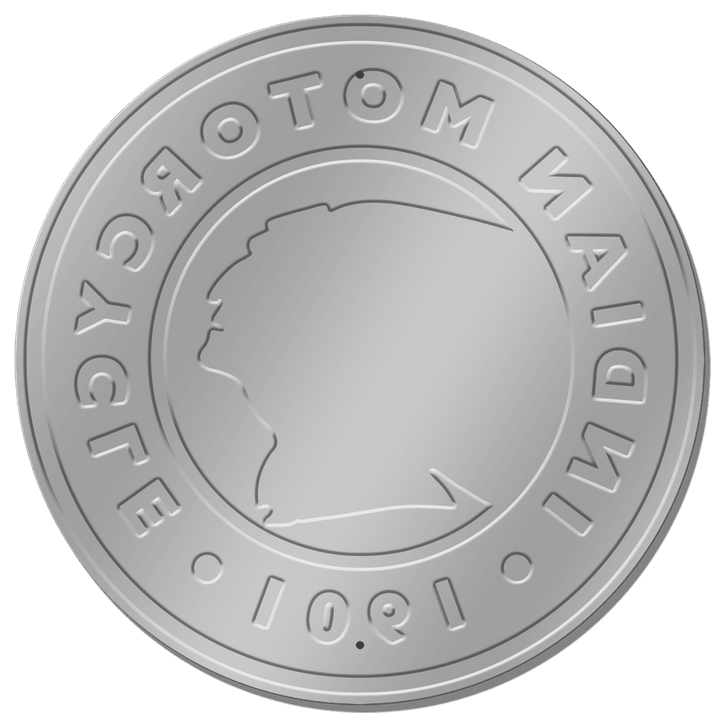 ROUND - Indian Logo Round Tin Sign