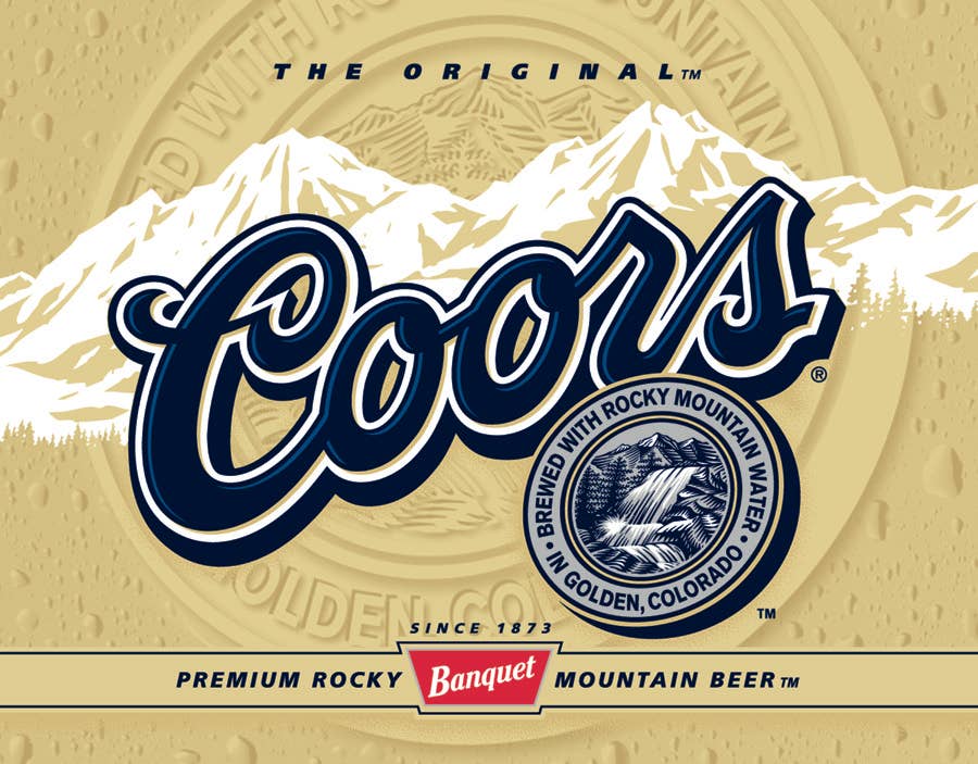 Coors Label Tin Sign