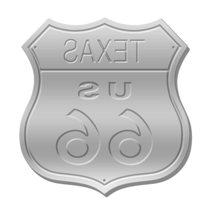 RT. 66 Shield TX Tin Sign