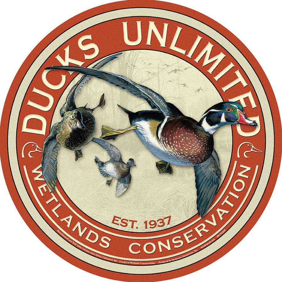 ROUND - Ducks Unlimited Tin Sign