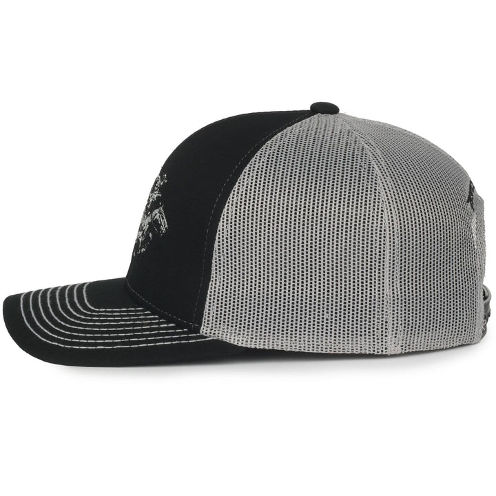 Winchester Horse and Rider Black Trucker Hat