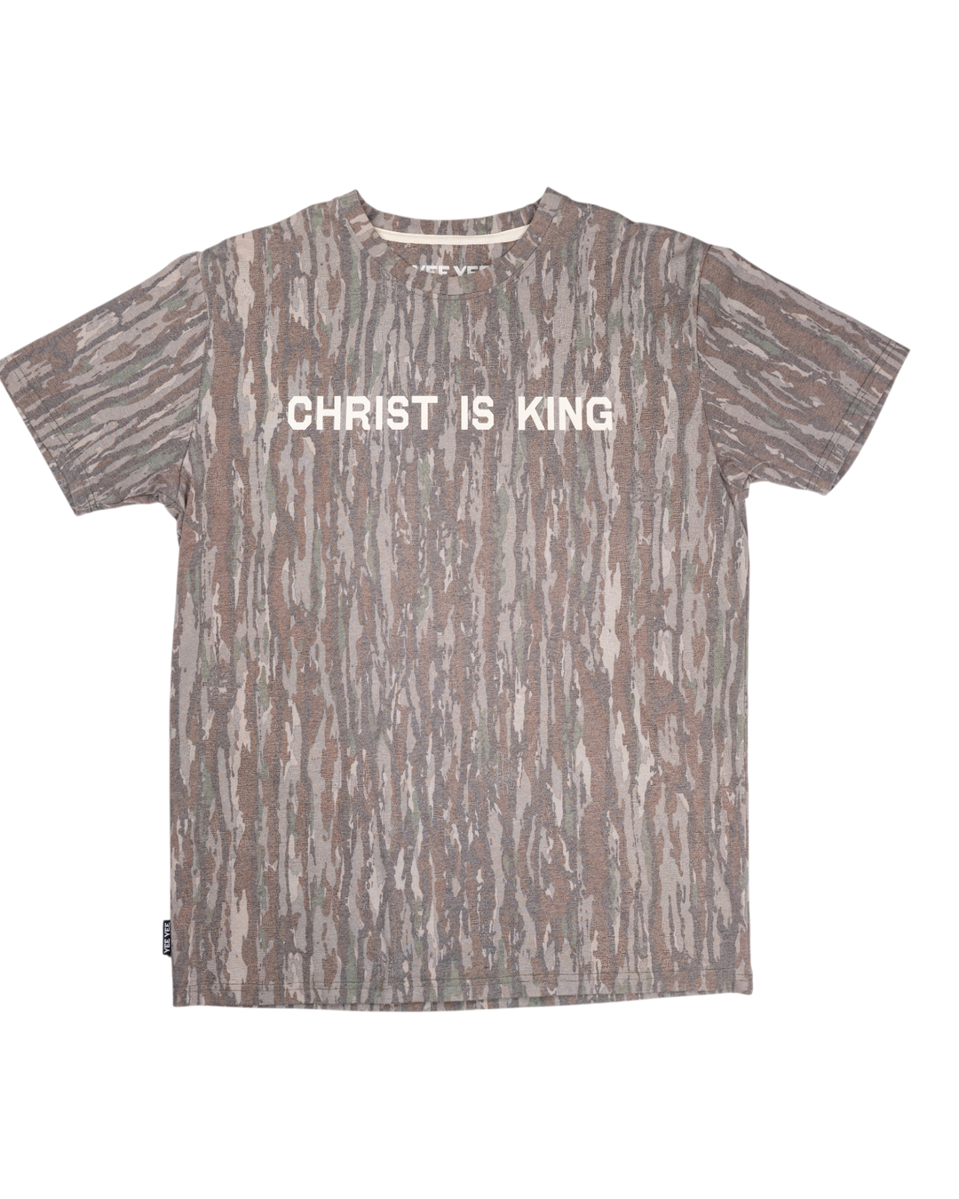 Camo Christ Is King Tee