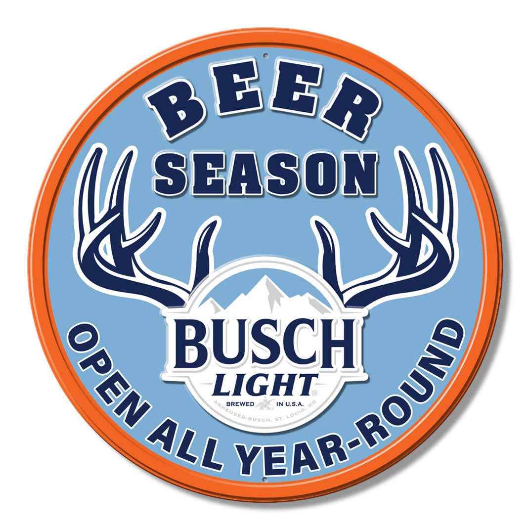 ROUND - BL Beer Season Tin Sign
