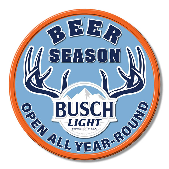 ROUND - BL Beer Season Tin Sign
