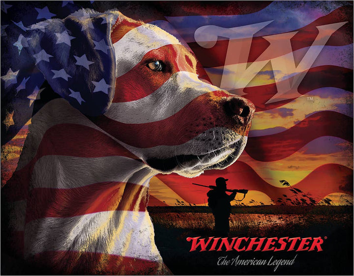Winchester Dog Tin Sign