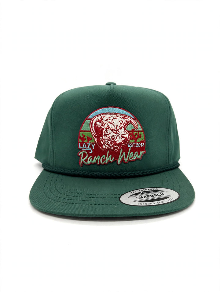 Lazy J Ranch Green Prickly Pear Classic Rope Trucker Hat