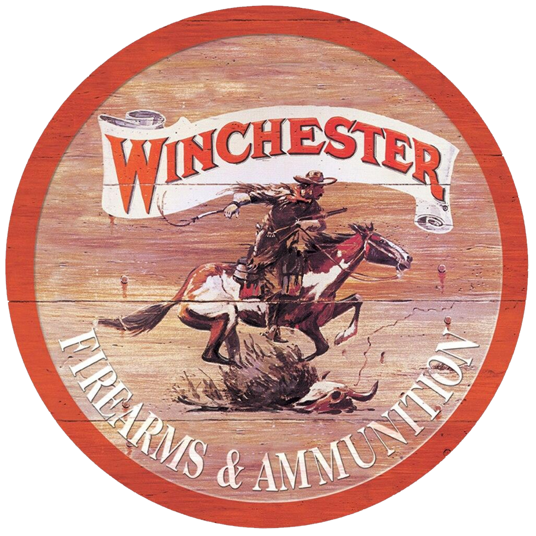 ROUND - Winchester Express Round Tin Sign