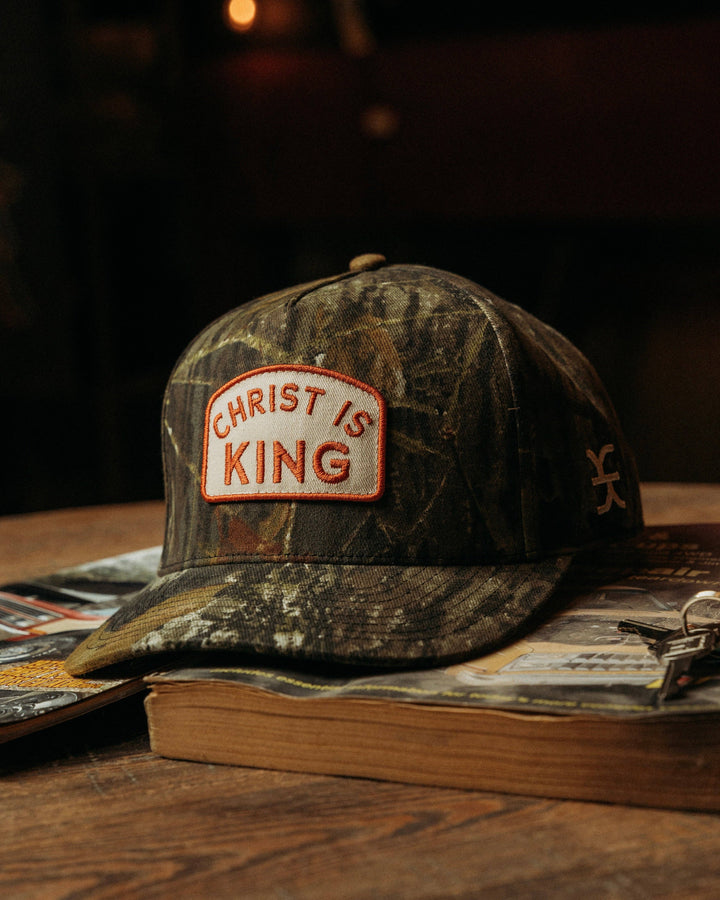 Camo Christ Is King Hat