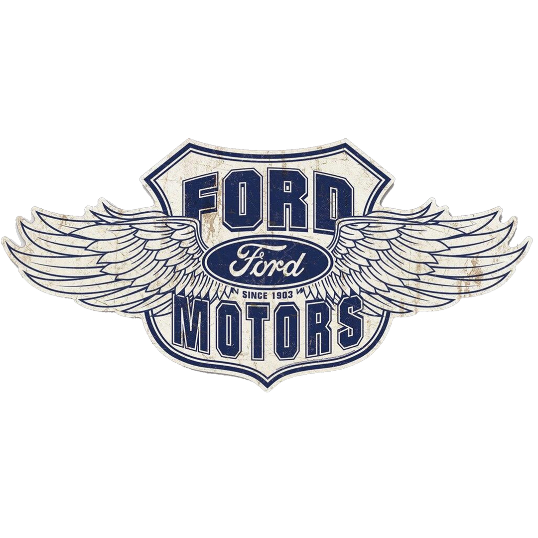 Ford Winged Logo Tin Sign