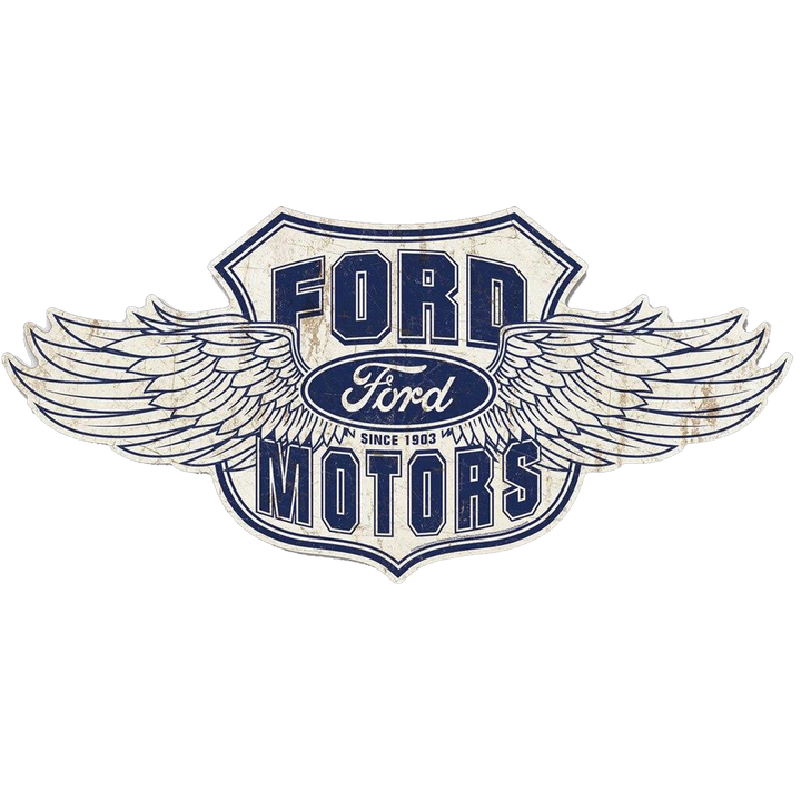 Ford Winged Logo Tin Sign