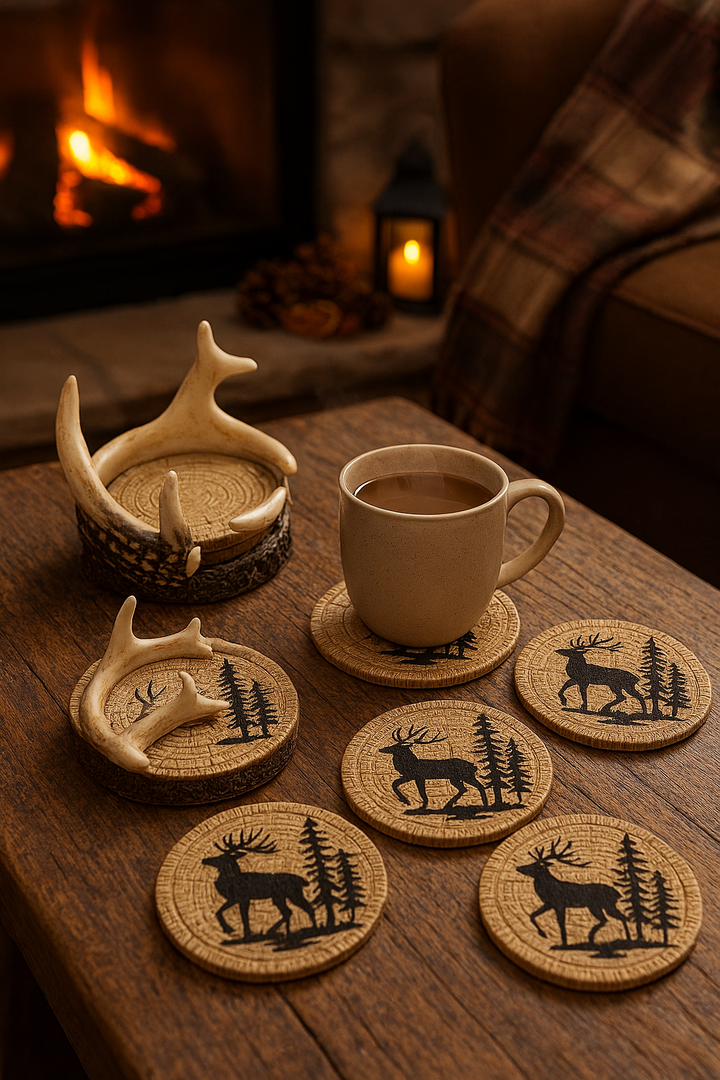 ANTLER DEER COASTERS
