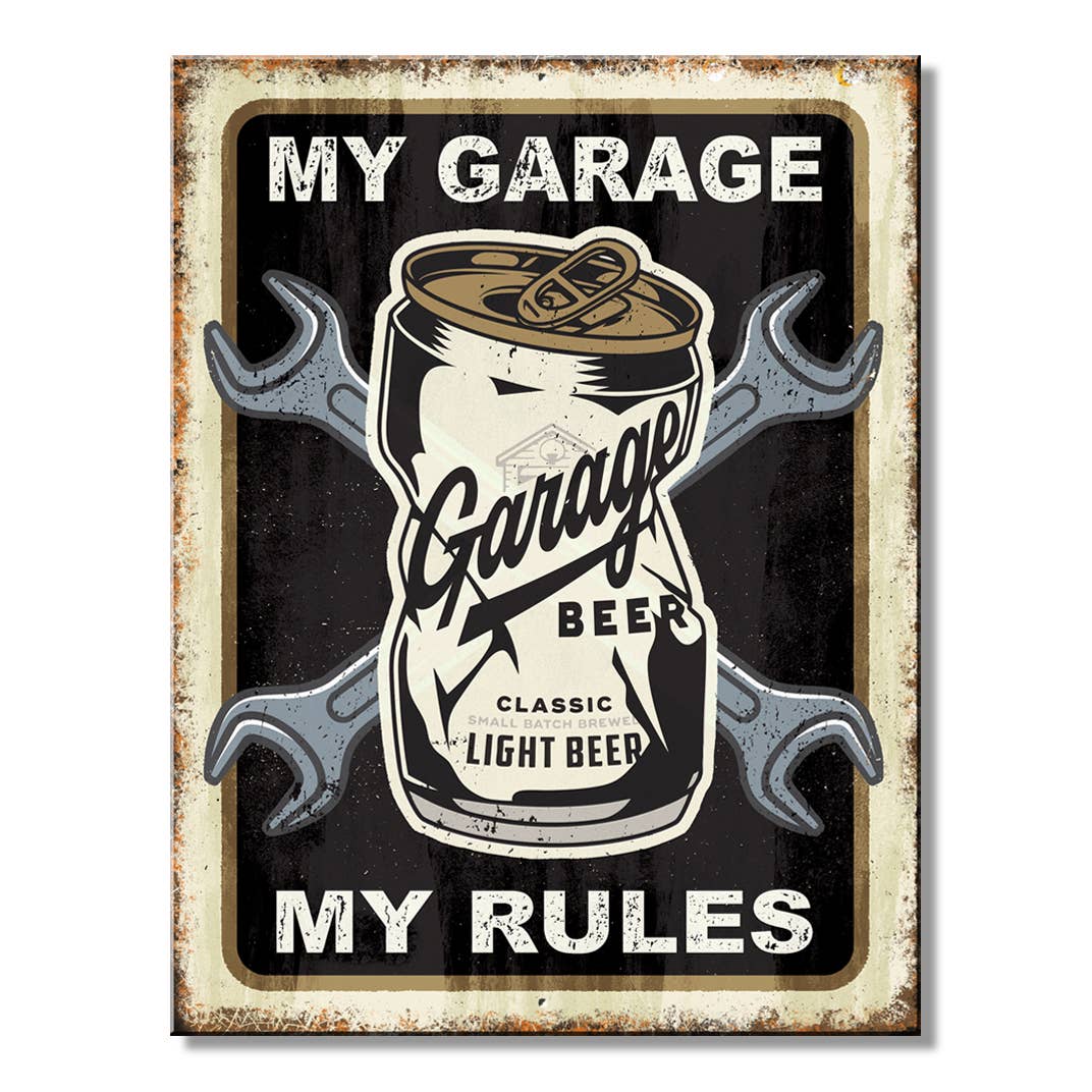 SH - Garage Beer Rules 8.25in. x 10.75in.