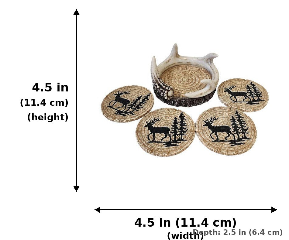 ANTLER DEER COASTERS - Measurements