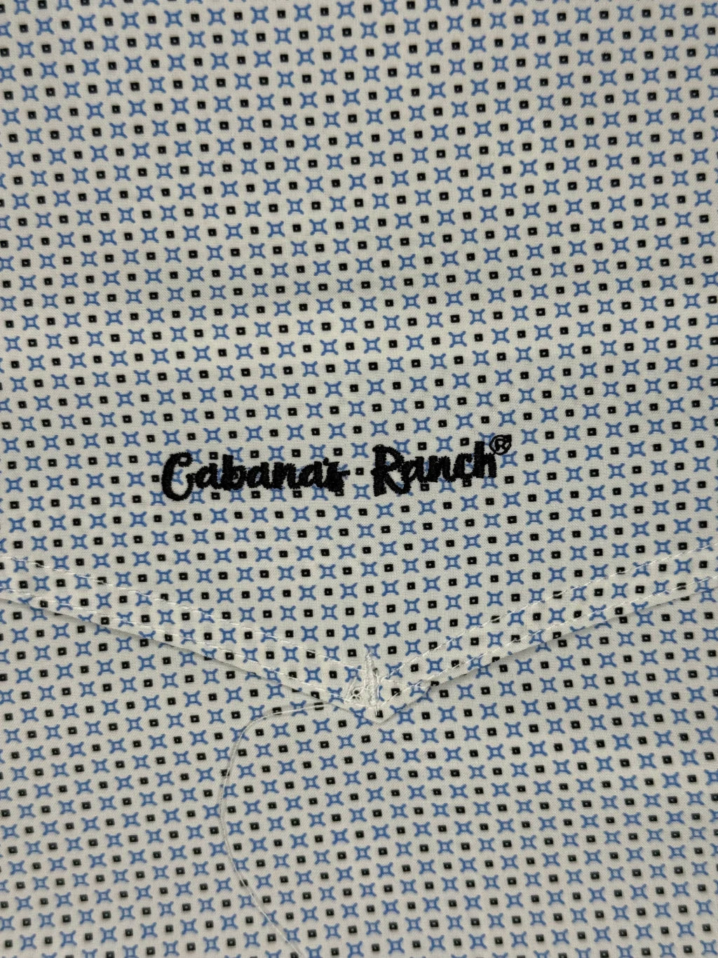 Cabana’s Ranch Shirt - Pearl Snap (with geometric pattern)