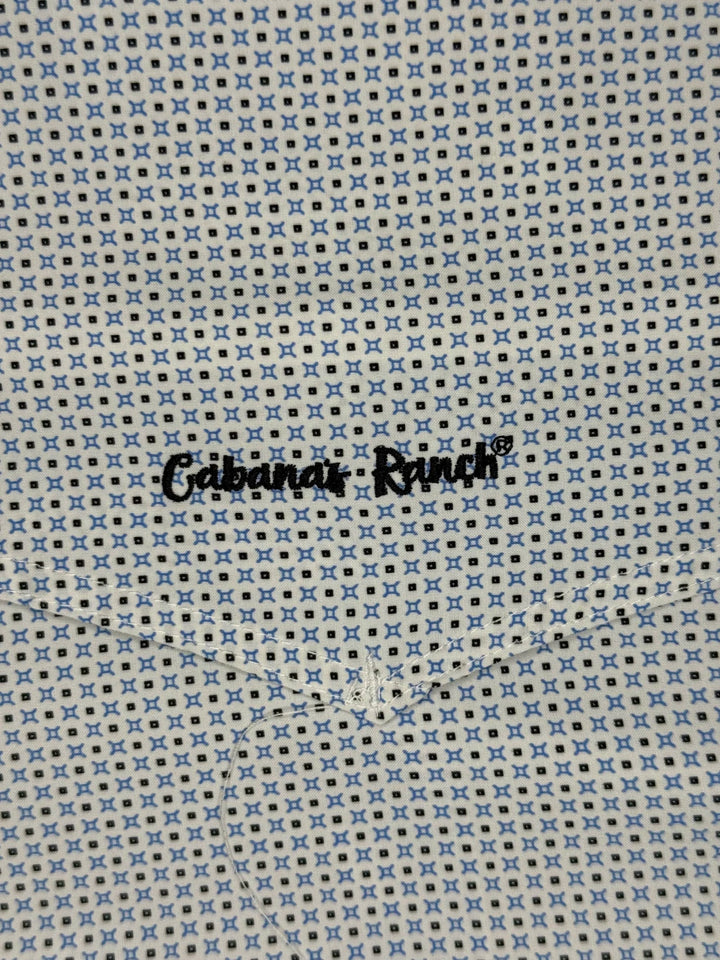 Cabana’s Ranch Shirt - Pearl Snap (with geometric pattern)