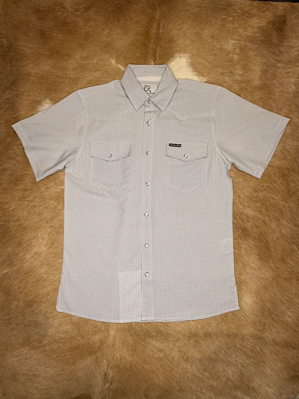 Cabana’s Ranch Shirt - Pearl Snap (with geometric pattern)