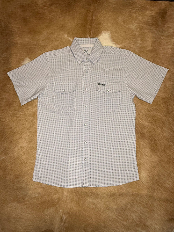 Cabana’s Ranch Shirt - Pearl Snap (with geometric pattern)