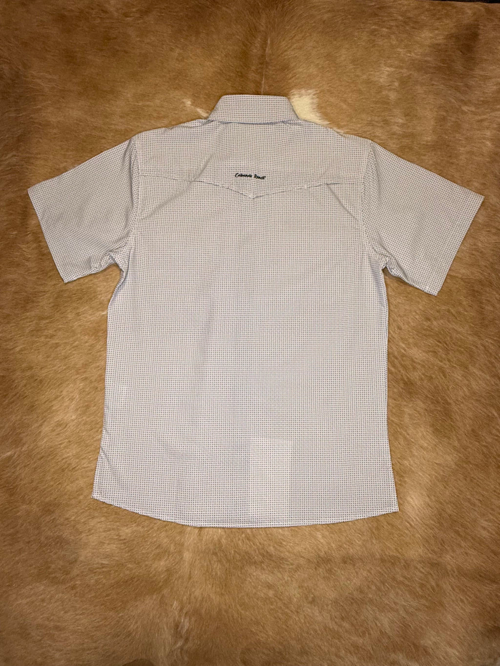 Cabana’s Ranch Shirt - Pearl Snap (with geometric pattern)