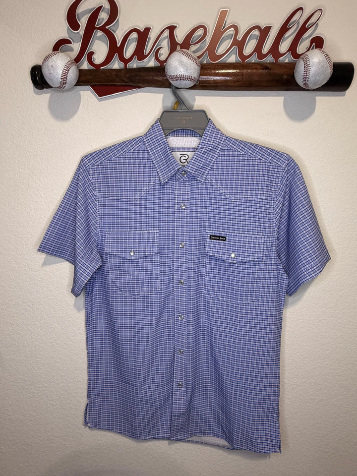 Cabana’s Ranch Shirt - Pearl Snap (Blue Chess)