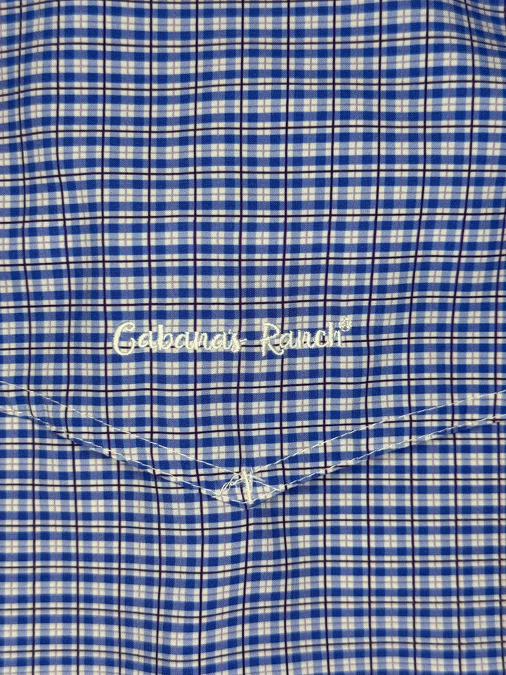 Cabana’s Ranch Shirt - Pearl Snap (Blue Chess)