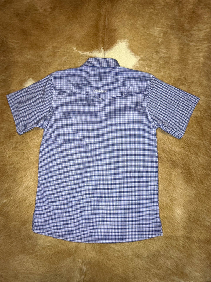Cabana’s Ranch Shirt - Pearl Snap (Blue Chess)