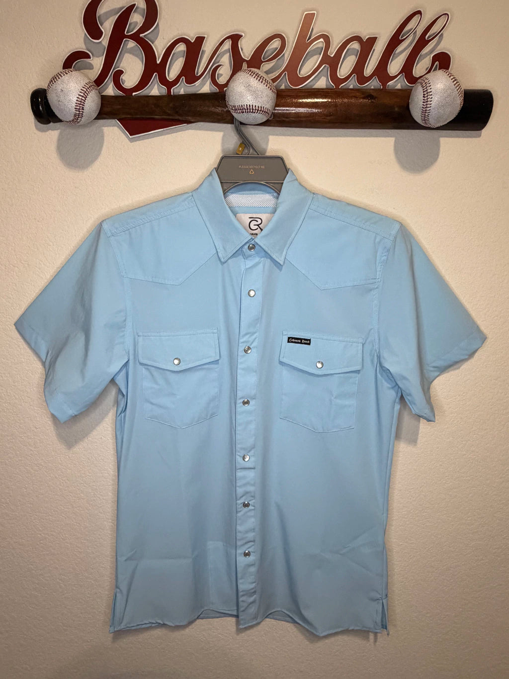 Cabana’s Ranch Shirt - Pearl Snap (Light Blue / Water Repellent)