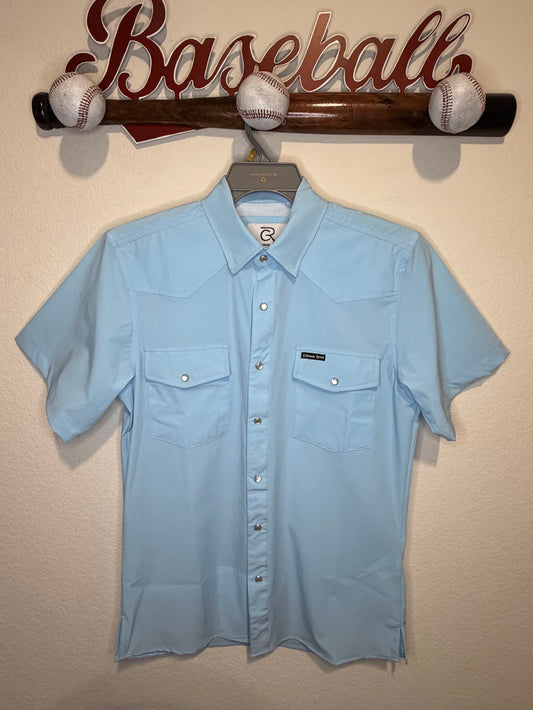 Cabana’s Ranch Shirt - Pearl Snap (Light Blue / Water Repellent)