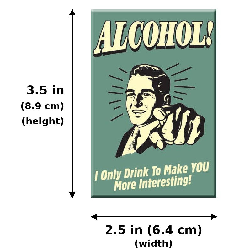 Magnet: Alcohol - You Interest - Measurements