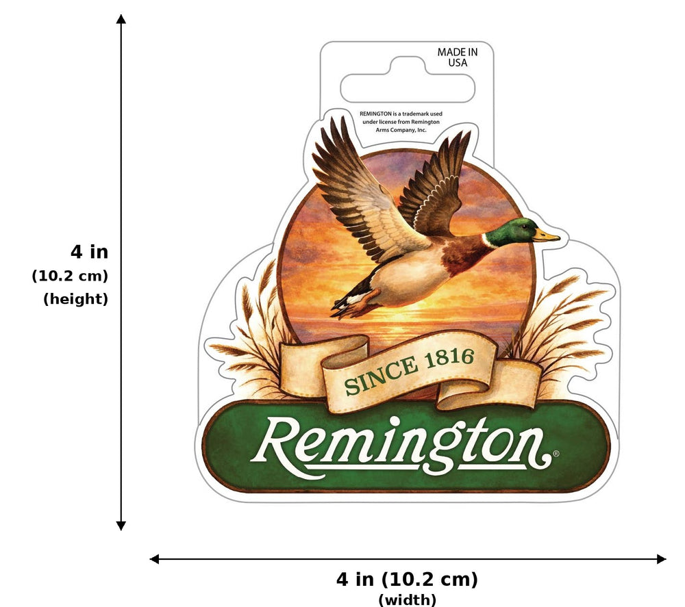Sticker - Remington Duck - Measurements