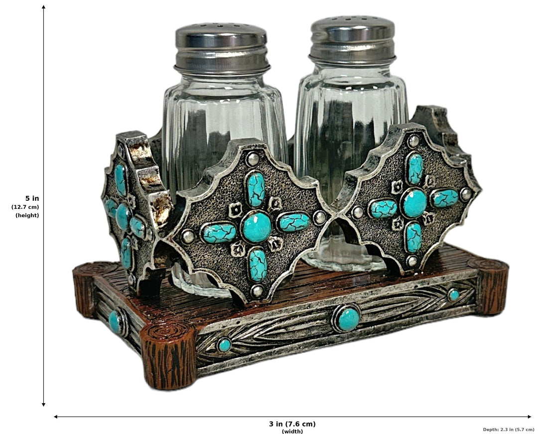 Turquoise Dot Stones S/P Holder - Measurements