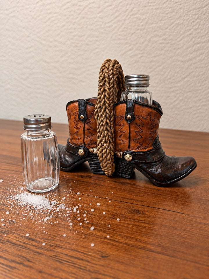 Brown Boots Salt and Pepper Shaker Holder - Photo 2