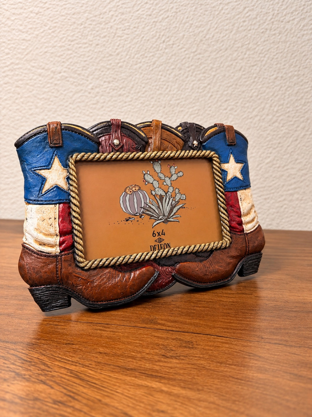 Patriotic Boots Texas Color Star Picture Frame - Photo