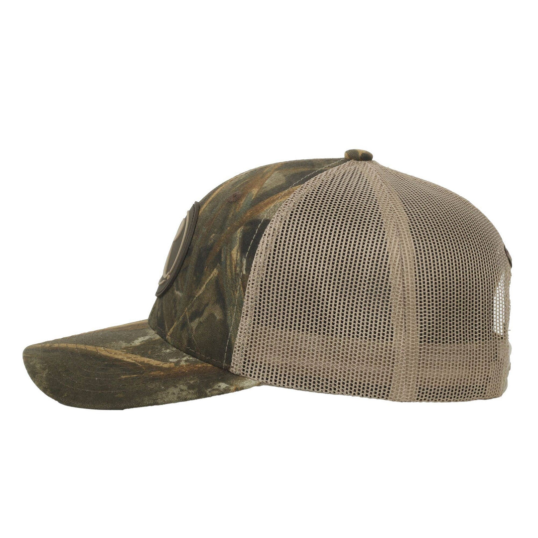 Remington Tan Logo Trucker Hat in Realtree Max-7 Camo
