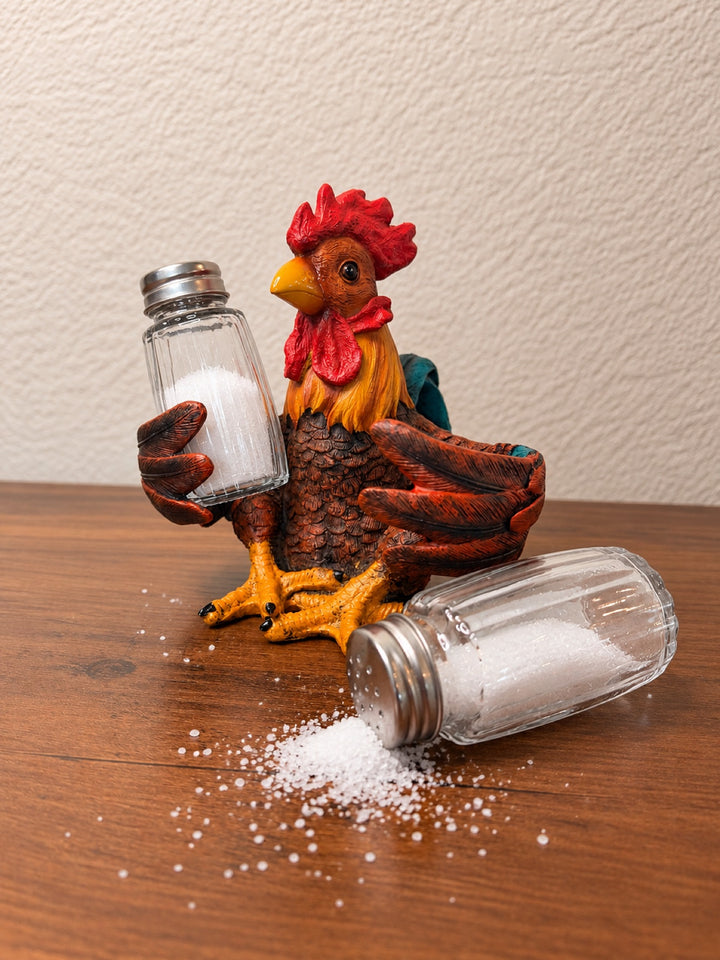 Salt and Pepper Shakers Rooster - Photo