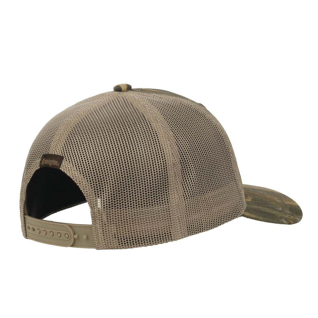 Remington Tan Logo Trucker Hat in Realtree Max-7 Camo