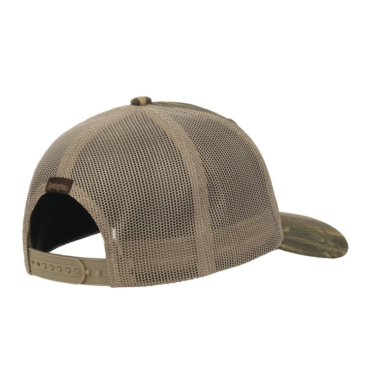 Remington Tan Logo Trucker Hat in Realtree Max-7 Camo